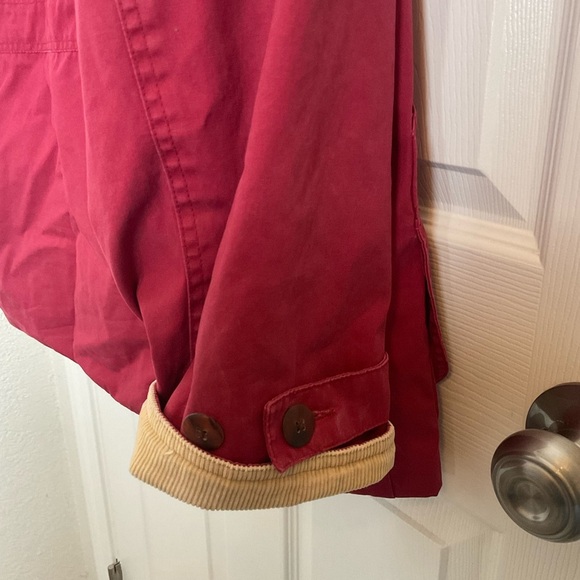 J.CREW 90's field jacket Size: L Red Men Red Jacket with Beige Collar - Picture 9 of 10
